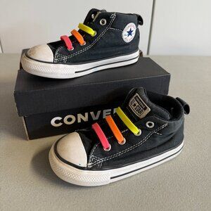 Converse High Top Sneakers Black - Kids Size T8